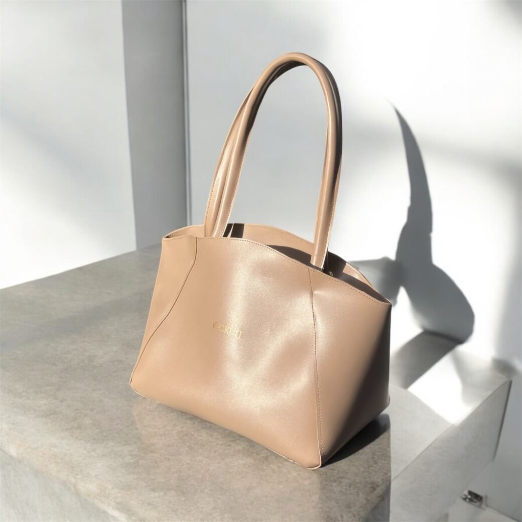 Beige Large Tote Bag - Image 3